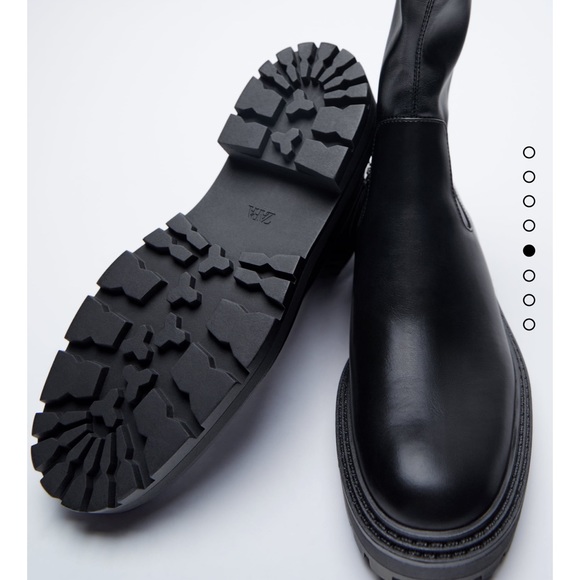 Zara heeled lug sole ankle boots - Picture 6 of 9
